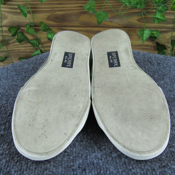 SPERRY Women's Top-Sider Boat Shoe Gray Fabric Sz 8 Medium Gently Used 2025 - Picture 6 of 6